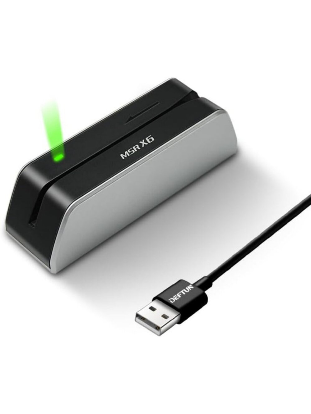 Compact USB Magstripe Credit Card Reader & Writer - Small, Portable, Easy Use